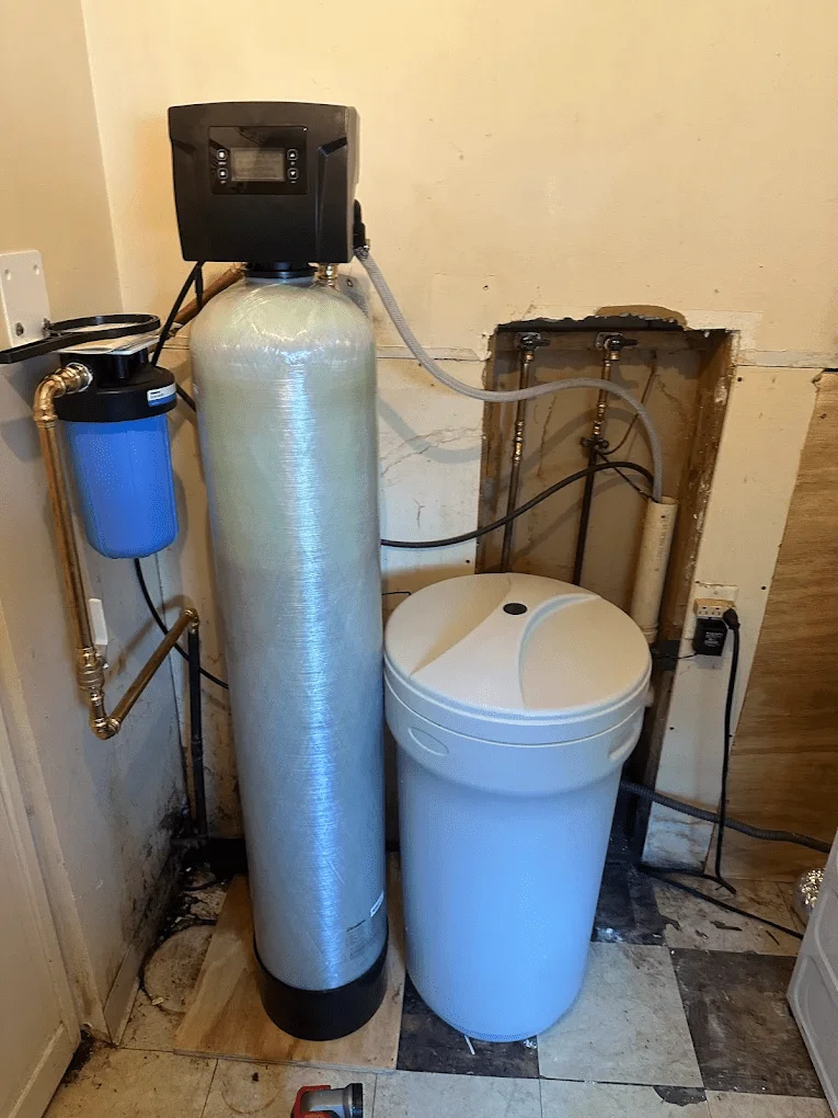 A modern water heater showcasing efficient design for homes in Chesterton.
